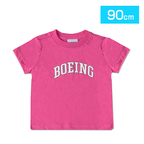 BOEING 子供用ロゴTシャツ　ラズベリー　90cmサイズ