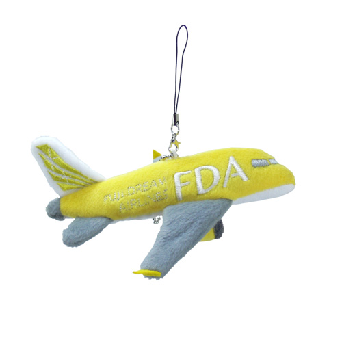 Fda飛行機ぬいぐるみ イエロー