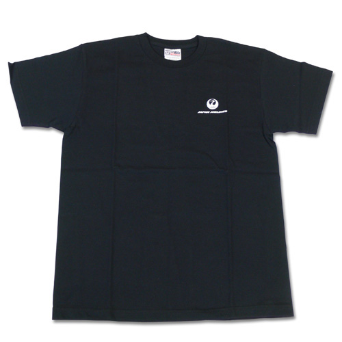 JAL鶴丸Tシャツ(黒）L