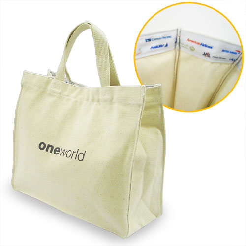 one world ワンワールド エコバッグ・ネックストラップ・タンブラー B ワンワールドグッズのお知らせ☆ | ひこうきのあるくらし