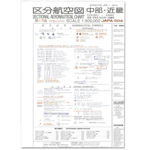 区分航空図