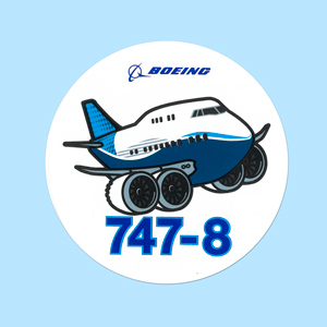 BOEING 747-8パジーステッカー