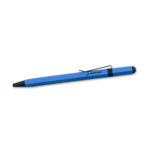 BOEING　六角ツイストボールペン（タッチペン機能付）　ブルー