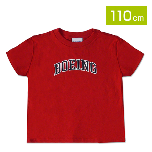 BOEING 子供用ロゴTシャツ　レッド　110cmサイズ