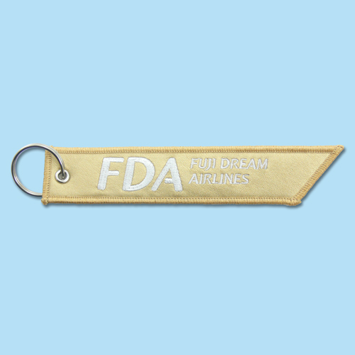 FDA フライトタグキーホルダー(ゴールド)