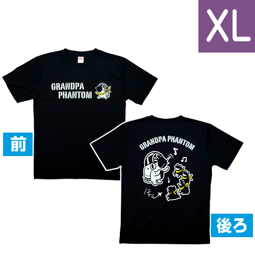 空自 ファントムおじいちゃんTシャツ かえるの合唱(BK) XL
