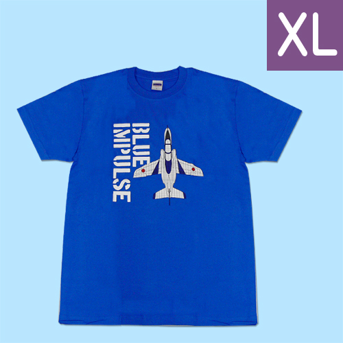 ブルーインパルス Tシャツ シルエット（ブルー） XL